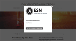 Desktop Screenshot of evolvedsportandnutrition.com
