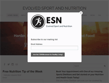 Tablet Screenshot of evolvedsportandnutrition.com